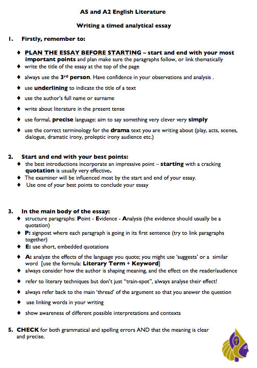 How to write great English literature essays at university – Anthony Cockerill